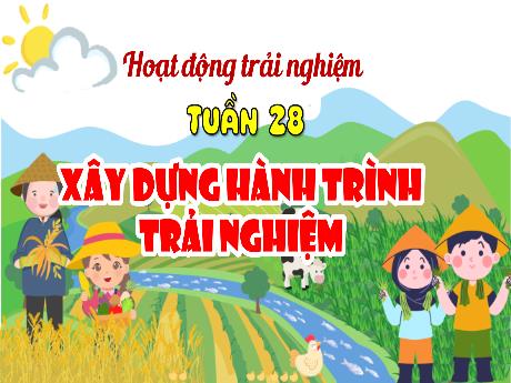 Bài giảng Hoạt động trải nghiệm 4 - Tuần 28: Xây dựng hành trình trải nghiệm - Hà Thị Lê Na