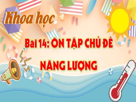 Bài giảng Khoa học 4 - Bài 14: Ôn tập chủ đề năng lượng - Hà Thị Lê Na
