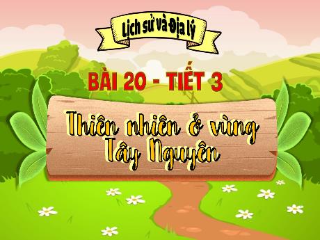 Bài giảng Lịch sử & Địa lí 4 - Bài 20: Thiên nhiên ở vùng Tây Nguyên (Tiết 3) - Hà Thị Lê Na