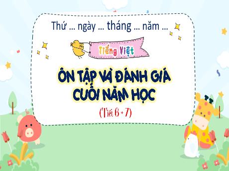 Bài giảng Tiếng Việt 4 - Ôn tập và đánh giá cuối năm học (Tiết 6+7) - Hà Thị Lê Na