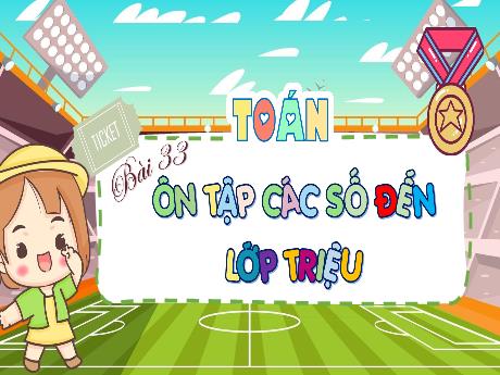 Bài giảng Toán 4 - Bài 33: Ôn tập các số đến lớp triệu - Cao Thị Thủy